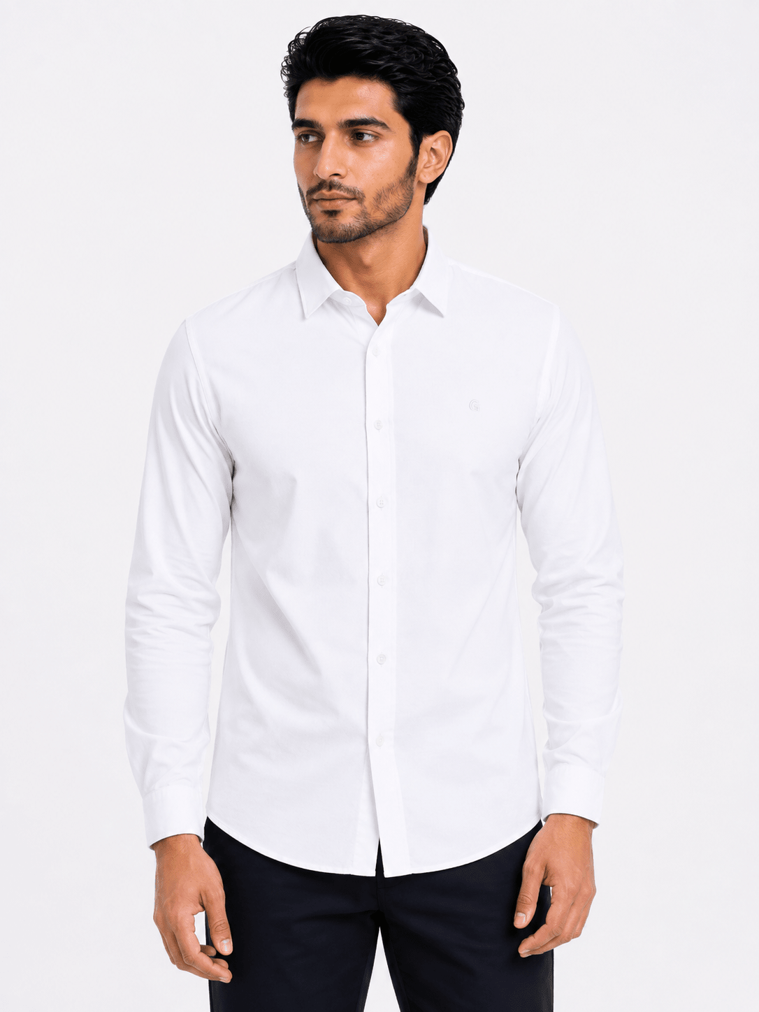 White Casual Shirtcasual shirtGarderobe Clothing