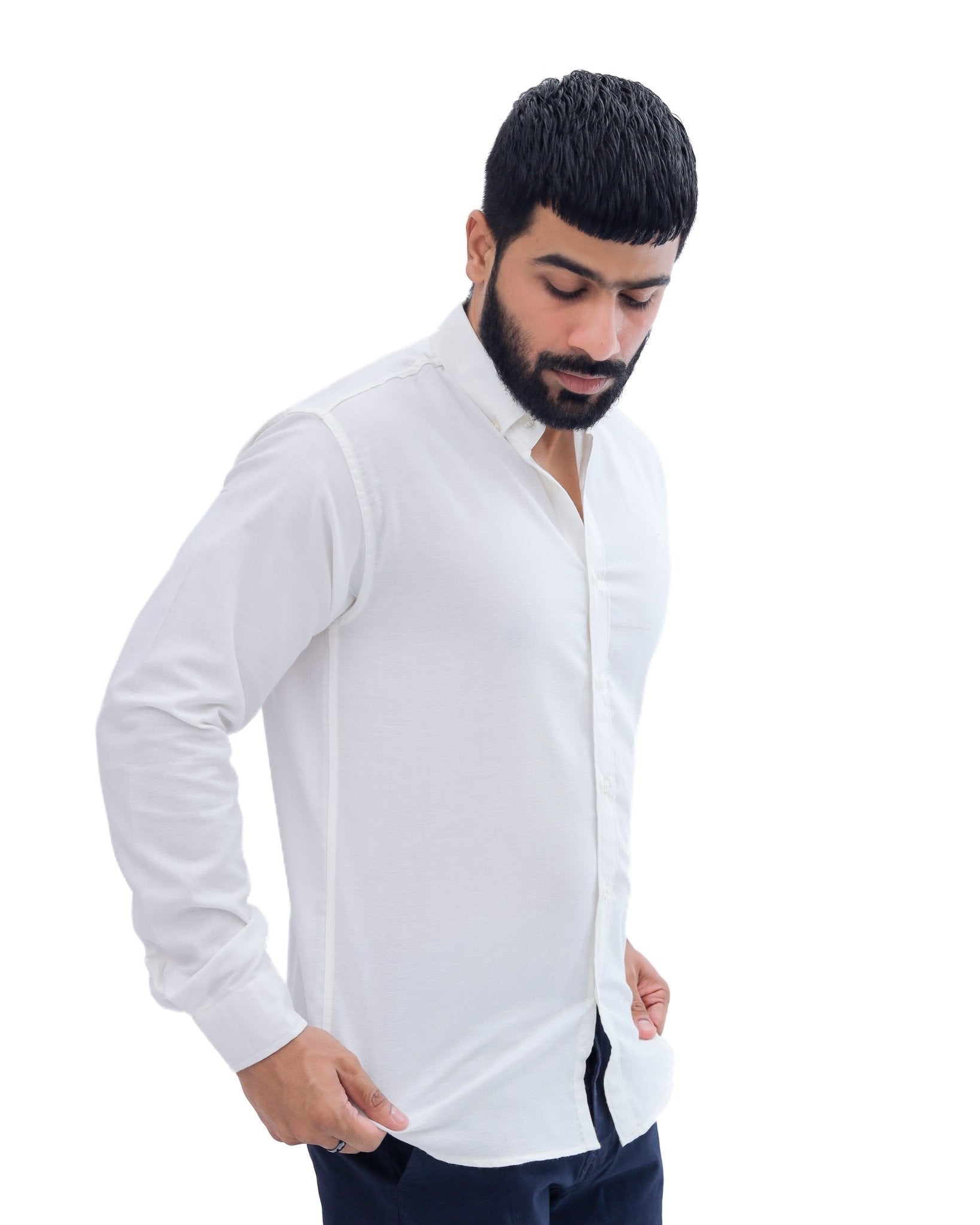 White Casual Shirtcasual shirtGarderobe Clothing