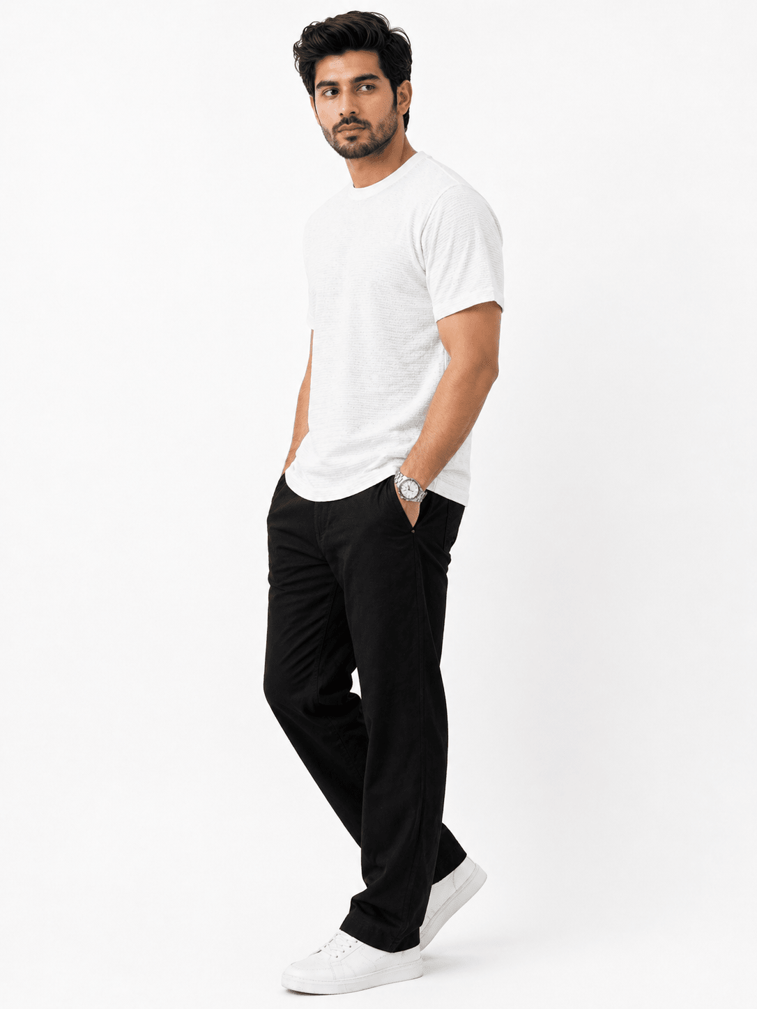 White - Knitted TeeshirtGarderobe Clothing