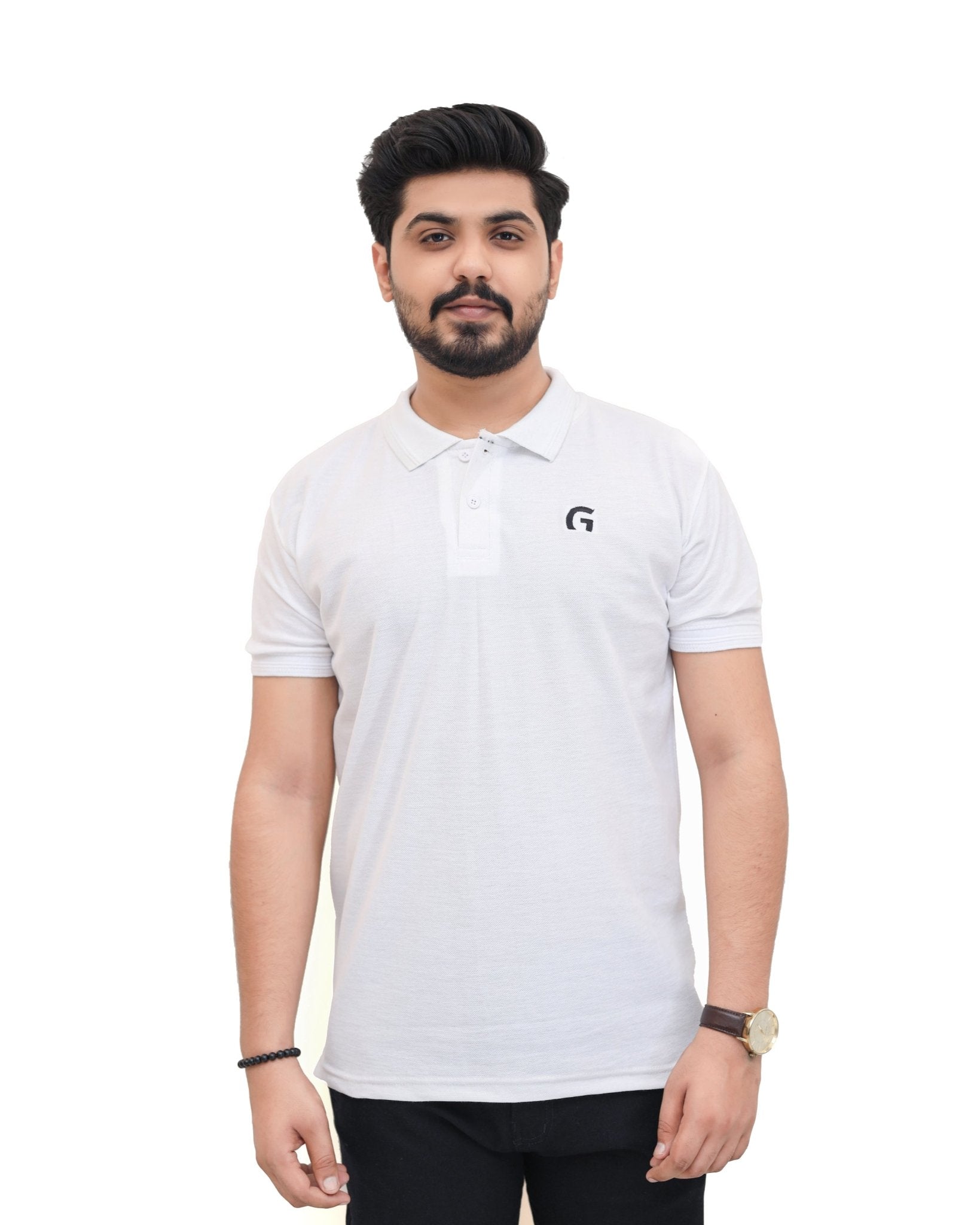 White Polo ShirtGarderobe Clothing