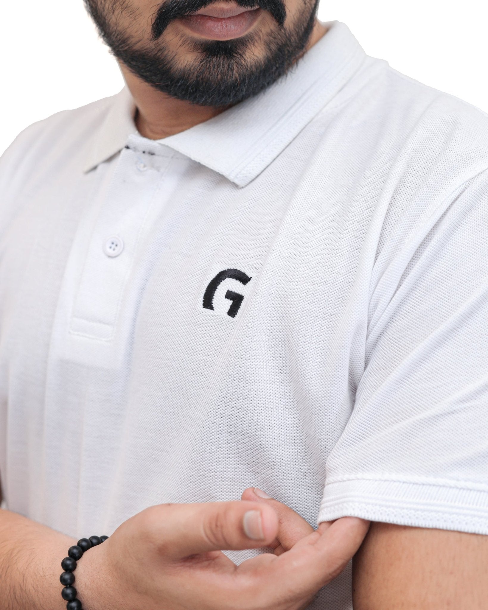 White Polo ShirtGarderobe Clothing