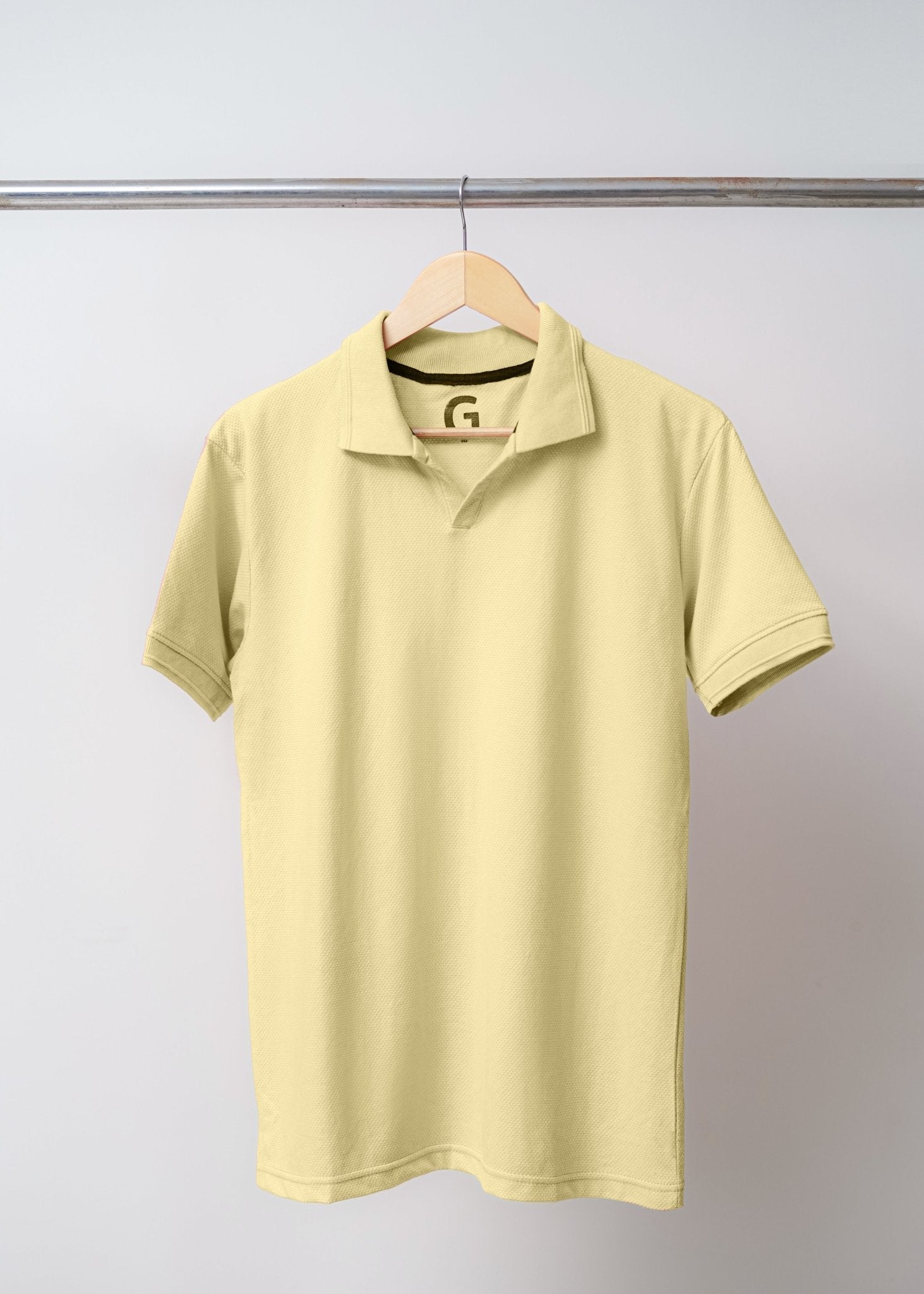 YELLOW POLO - Popcorn Polo ShirtGarderobe Clothing