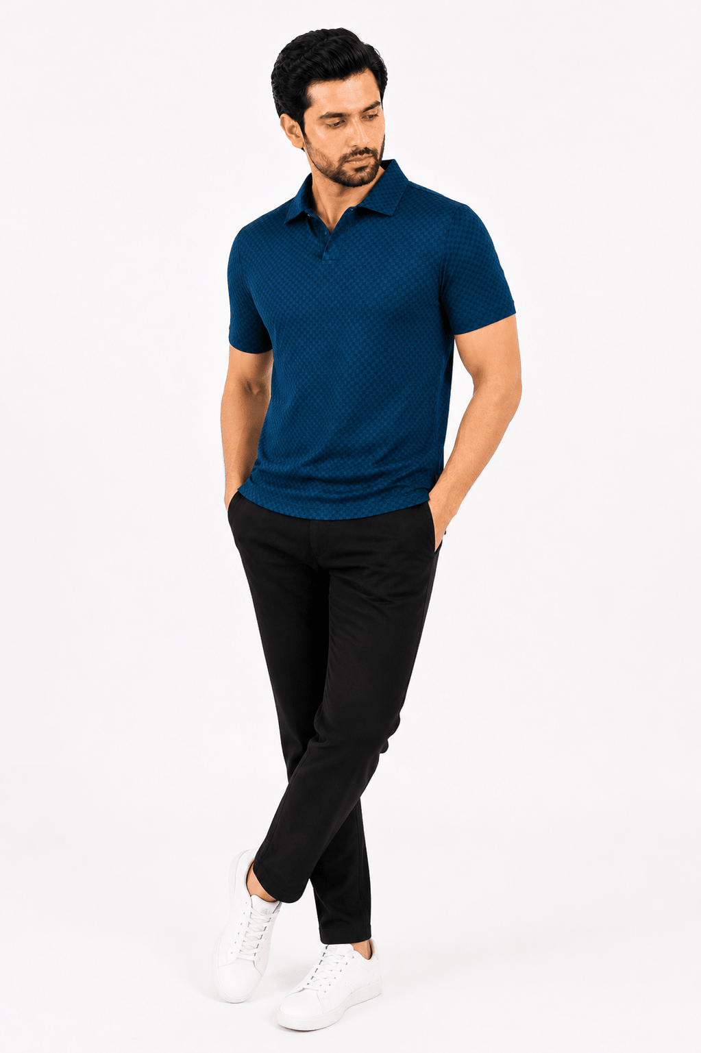 Zinc Polo Shirt - ActiveFlexHalf Sleeves PoloGarderobe Clothing